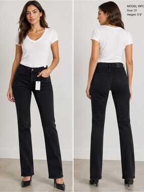 Robert Graham Women's Straight Leg Jeans in Black